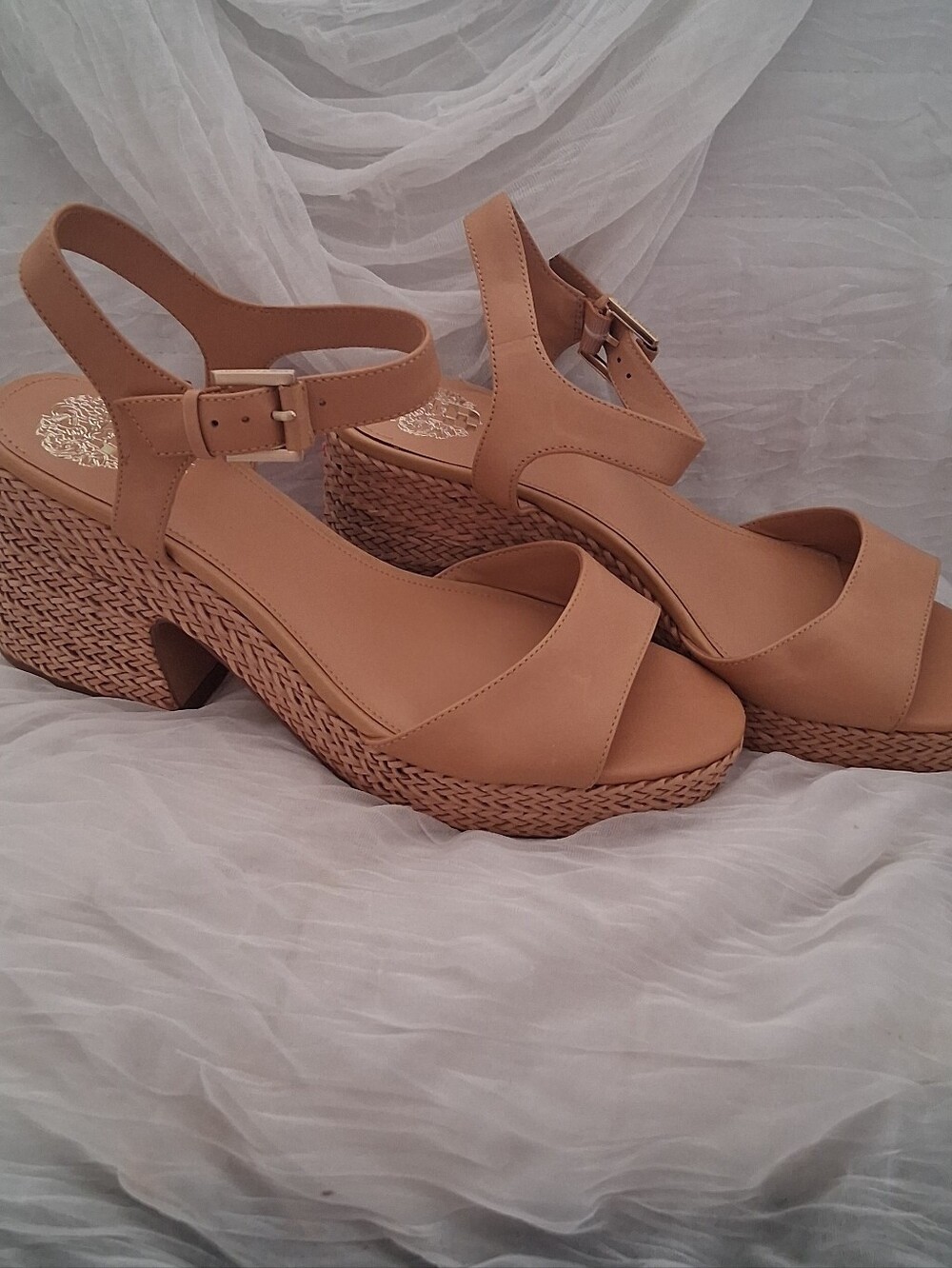 Vince Camuto  Tan Braided Leather Sandals - 9M